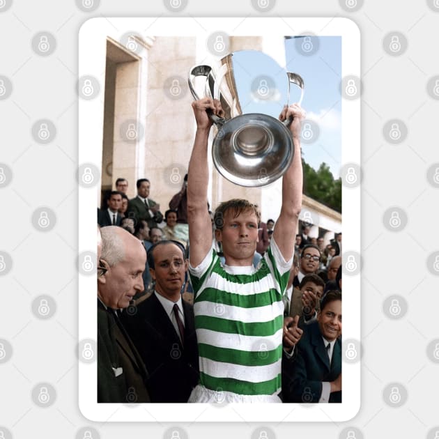 Billy McNeill in colour 1967 Sticker by AndythephotoDr